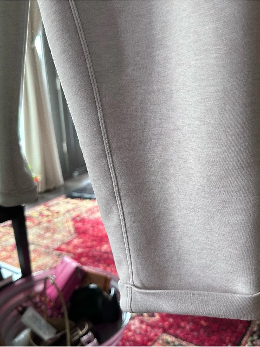 SPANX Woman’s Light Beige Drawstring Joggers